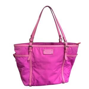 Kate Spade Nylon‎ and Leather Hot Pink Tote